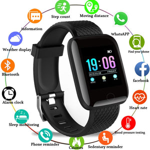 Smart watch À Prova D 'Água, Monitor De Freqüência Cardíaca, Relógio Esporte Para Android IOS