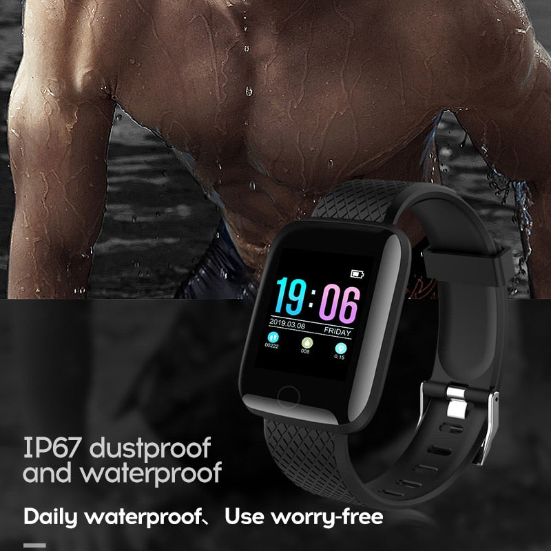 Smart watch À Prova D 'Água, Monitor De Freqüência Cardíaca, Relógio Esporte Para Android IOS
